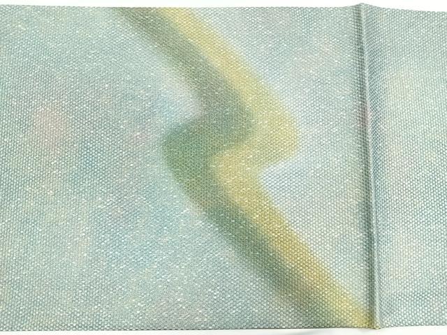 平和屋着物◎全通柄袋帯　抽象文様　金糸　正絹　逸品　CABC1716nb