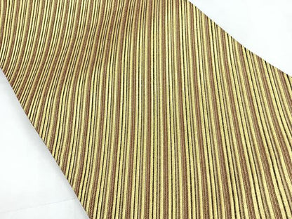 平和屋着物◎全通柄袋帯 斜線文 金糸 正絹 逸品 CABC1799nb