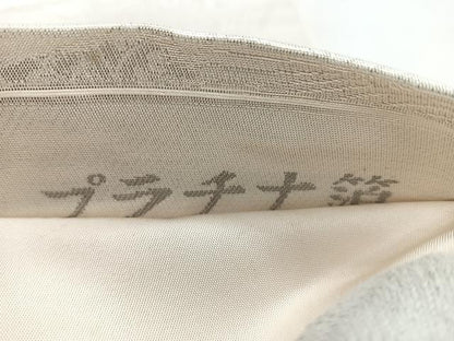 平和屋着物◎太鼓柄袋帯 扇面取り三十六歌仙図 プラチナ箔 正絹 逸品 CABC1808nb