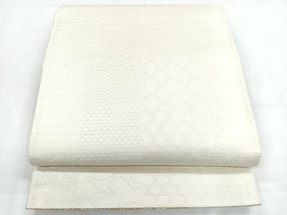 平和屋着物◎両面 全通柄袋帯 花車文 美保姿苑 金銀糸 正絹 逸品 CABC1812nb