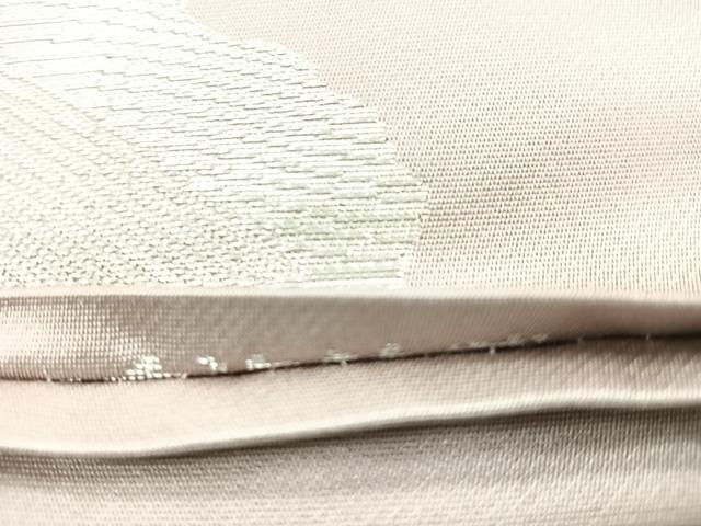 平和屋着物◎六通柄袋帯 狩猟文 銀糸 正絹 逸品 CABC1845nb