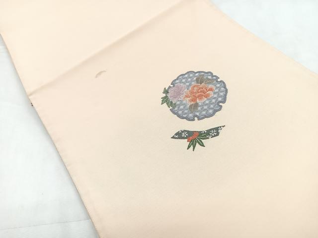 平和屋着物◎中国三大刺繍 相良刺繍 総刺繍 太鼓柄袋帯 雪輪花文 正絹 逸品 CABC1863nb