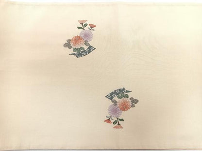 平和屋着物◎中国三大刺繍 相良刺繍 総刺繍 太鼓柄袋帯 雪輪花文 正絹 逸品 CABC1863nb