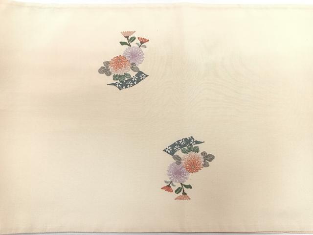 平和屋着物◎中国三大刺繍 相良刺繍 総刺繍 太鼓柄袋帯 雪輪花文 正絹 逸品 CABC1863nb