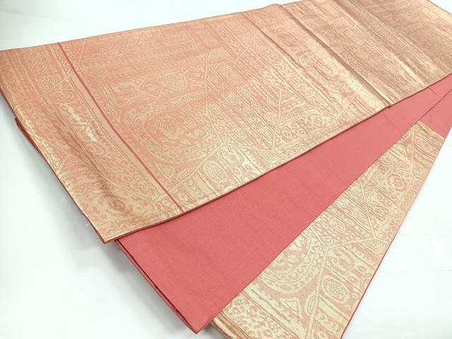 平和屋着物◎六通柄袋帯 壁画文様 正絹 逸品 CABC1871nb