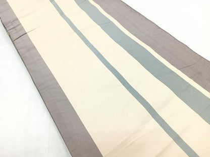 平和屋着物◎両面 六通柄袋帯 梅 松 金銀糸 正絹 逸品 CABC1872nb