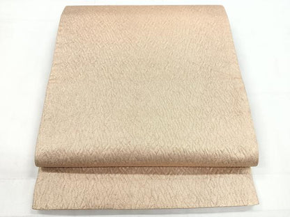 平和屋着物◎全通柄袋帯 霞文 金糸 正絹 逸品 CABC1878nb