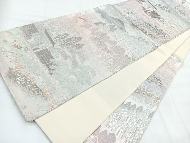 平和屋着物◎六通柄袋帯 大原の里 二重箔錦 正絹 逸品 CABC1901nb
