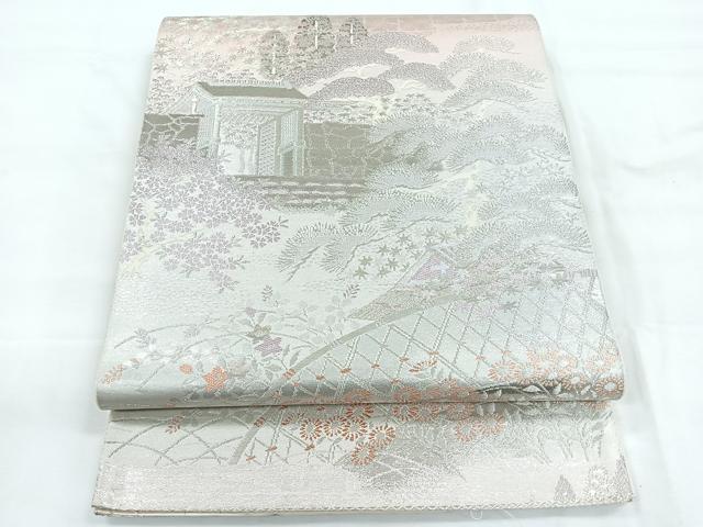 平和屋着物◎六通柄袋帯 大原の里 二重箔錦 正絹 逸品 CABC1901nb