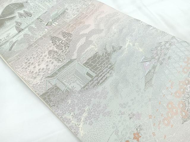 平和屋着物◎六通柄袋帯 大原の里 二重箔錦 正絹 逸品 CABC1901nb