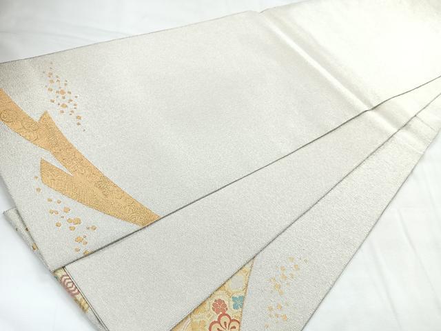 平和屋着物◎太鼓柄袋帯　綴れ　鳳凰花文　金銀糸　正絹　逸品　CABC1930nb