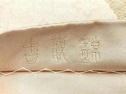 平和屋着物◎六通柄袋帯 吉祥花文 金糸 正絹 逸品 CABC1970nb