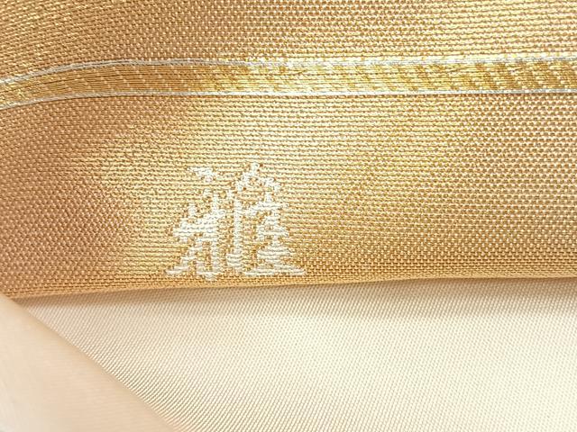 平和屋着物◎六通柄袋帯 唐織 蜀江花文 金糸 正絹 逸品 CABC1994nb