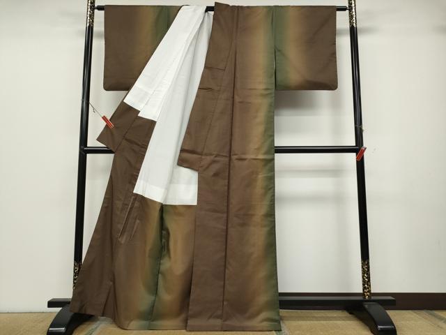 平和屋着物●本場大島紬　霞間道　正絹　逸品　CABC2004ut