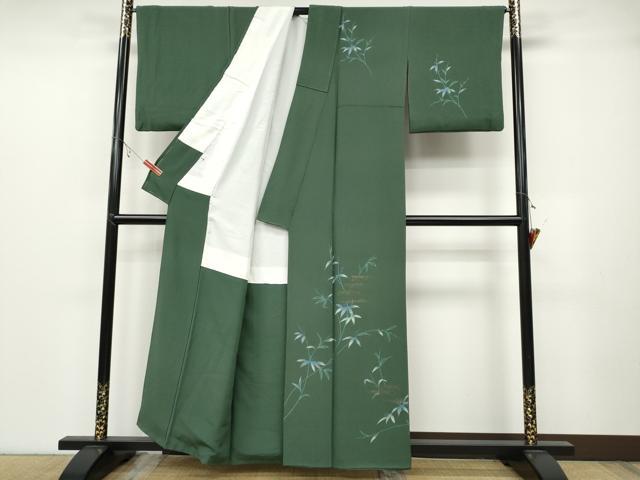 平和屋着物●訪問着　枝葉文　金彩　正絹　逸品　CABC2007ut