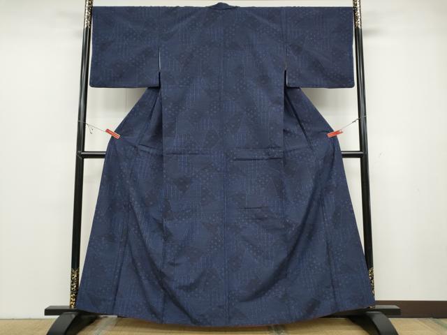平和屋着物●結城紬　切嵌吉祥文　正絹　逸品　CABC2018ut 平和屋着物○結城紬 切嵌吉祥文 正絹 逸品 CABC2018ut