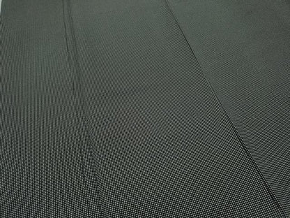 平和屋着物●江戸小紋　角通し　黒地　洗える着物　未使用　CABC2020ut