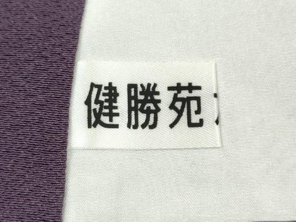 平和屋着物●上質な色無地 二藍色 健勝苑扱い 正絹 逸品 CABC2026ut