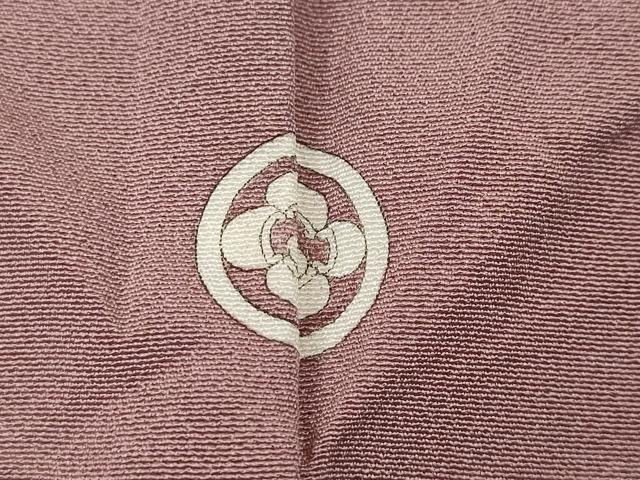 平和屋着物●上質な色無地　石竹色　正絹　逸品　CABC2029ut