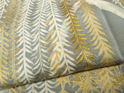 平和屋着物●訪問着 刺繍 草木文 金彩 小田急百貨店扱い 正絹 逸品 CABC2036ut
