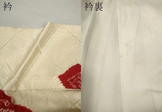 平和屋着物●豪華振袖 絞り 舞花文 正絹 逸品 CABC2038ut
