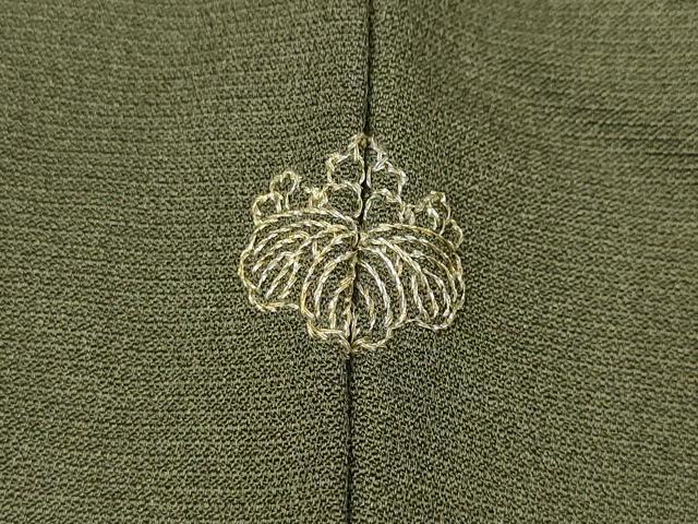 平和屋着物●豪華色留袖 作家物 駒刺繍 飛鶴文 金銀彩 正絹 逸品 CABC2041ut