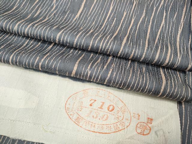 平和屋着物●上質な小紋 杢目文 反端付き 正絹 逸品 CABC2042ut