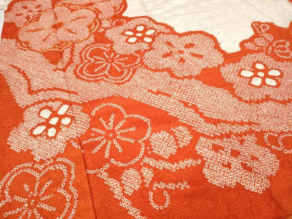平和屋着物●豪華振袖 駒刺繍 絞り 舞梅文 正絹 逸品 CABC2048ut