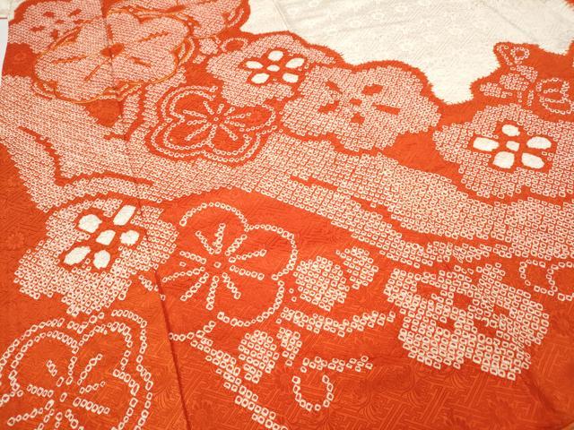 平和屋着物●豪華振袖 駒刺繍 絞り 舞梅文 正絹 逸品 CABC2048ut