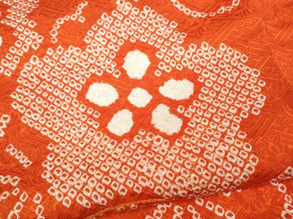 平和屋着物●豪華振袖 駒刺繍 絞り 舞梅文 正絹 逸品 CABC2048ut