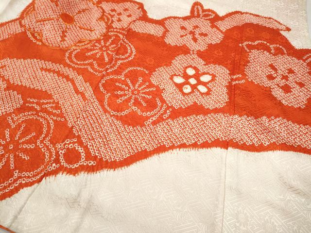 平和屋着物●豪華振袖 駒刺繍 絞り 舞梅文 正絹 逸品 CABC2048ut