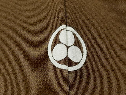 平和屋着物●上質な色無地 朽葉色 正絹 逸品 CABC2053ut