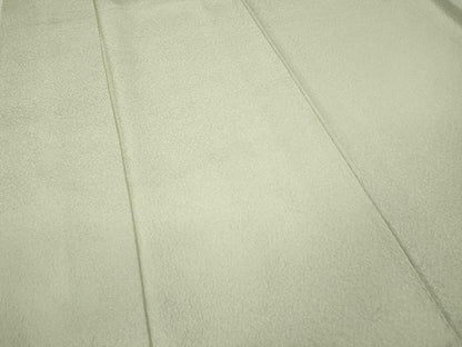 平和屋着物●上質な色無地 白緑色 正絹 逸品 CABC2059ut
