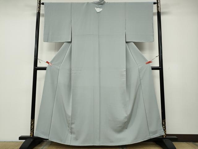 平和屋着物●手描友禅女流作家 一色生子 色無地 秘色色 正絹 逸品 未使用 CABC2064ut