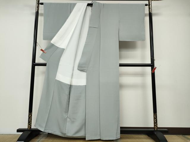 平和屋着物●手描友禅女流作家 一色生子 色無地 秘色色 正絹 逸品 未使用 CABC2064ut