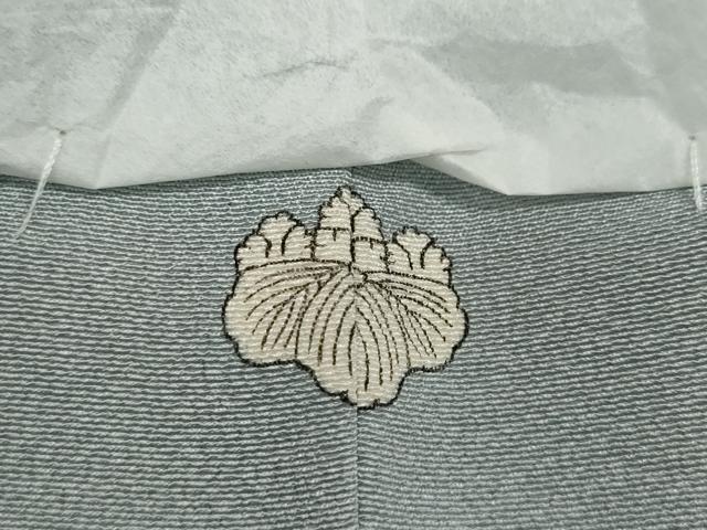 平和屋着物●手描友禅女流作家 一色生子 色無地 秘色色 正絹 逸品 未使用 CABC2064ut