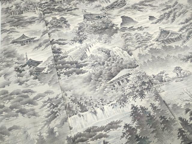 平和屋着物●本場大島紬 白大島 7マルキ 日本百撰 総絣 熱田紫礦画 株式会社たかし謹製 さが美扱い 証紙付き 逸品 CABC2077ut