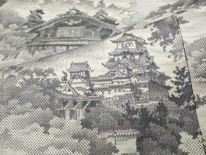 平和屋着物●本場大島紬 白大島 7マルキ 日本百撰 総絣 熱田紫礦画 株式会社たかし謹製 さが美扱い 証紙付き 逸品 CABC2077ut