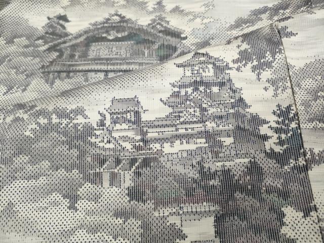 平和屋着物●本場大島紬 白大島 7マルキ 日本百撰 総絣 熱田紫礦画 株式会社たかし謹製 さが美扱い 証紙付き 逸品 CABC2077ut