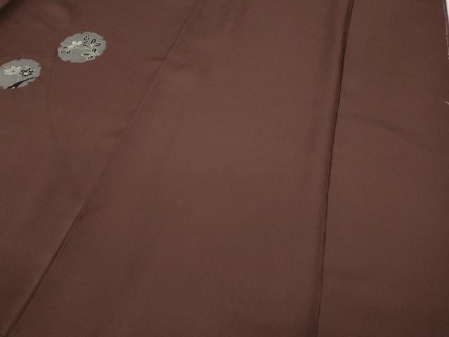 平和屋着物●訪問着 刺繍 雪輪草花文 暈し染め 銀彩 正絹 逸品 CABC2087ut