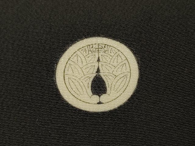 平和屋着物●豪華黒留袖 駒刺繍 吉祥花文 金彩 正絹 逸品 CABC2093ut