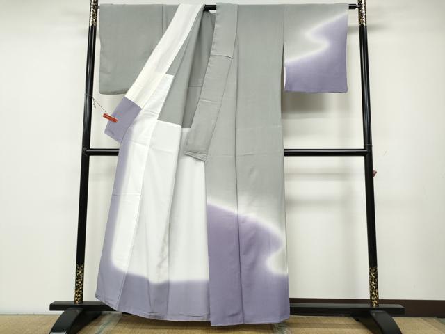 平和屋着物●訪問着 霞文 暈し染め 正絹 逸品 CABC2103ut