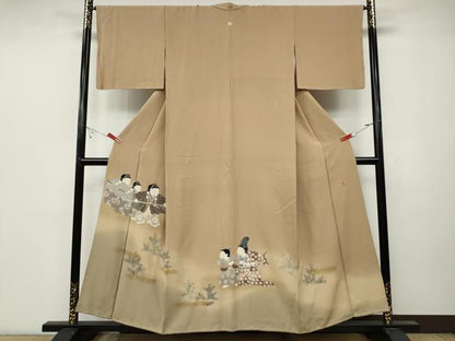 平和屋着物●十日町友禅作家 関口遼一 色留袖 童子遊び 暈し染め 金彩 正絹 逸品 CABC2105ut