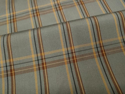 平和屋着物●上質な紬 格子柄 正絹 逸品 CABC2107ut