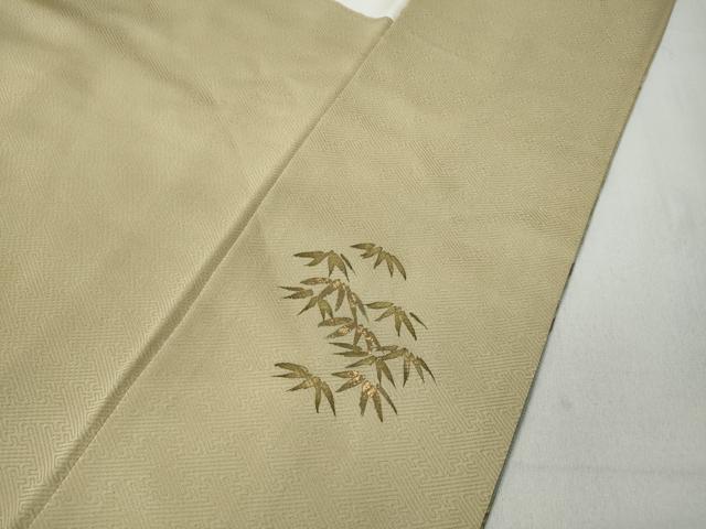 平和屋着物●訪問着 刺繍 休み鳥笹文 暈し染め 金彩 正絹 逸品 未使用 CABC2109ut