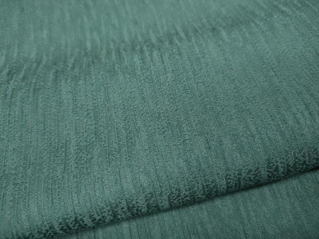 平和屋着物●上質な色無地 縞地紋 錆浅葱色 正絹 逸品 CABC2114ut