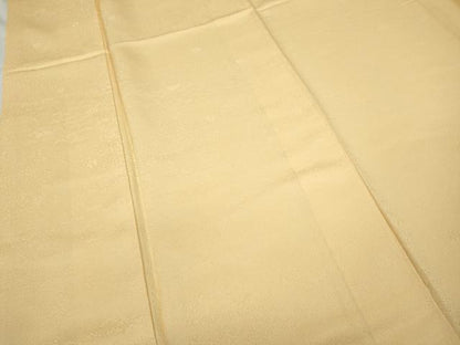 平和屋着物●上質な色無地　草花地紋　淡香色　正絹　逸品　CABC2115ut
