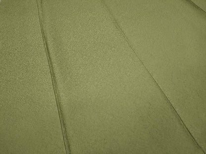 平和屋着物●上質な色無地 霞地紋 柳茶色 正絹 逸品 CABC2116ut