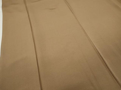 平和屋着物●上質な色無地 柴染色 正絹 逸品 CABC2121ut