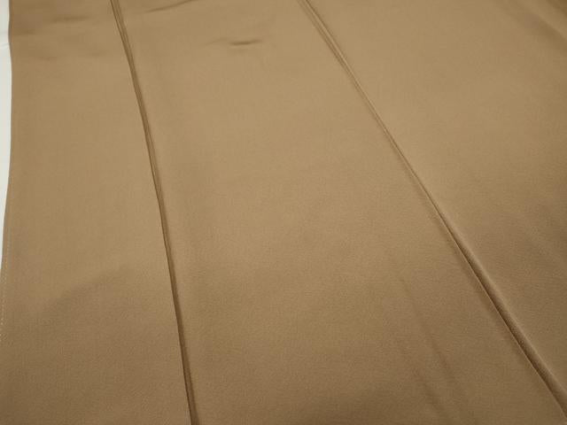 平和屋着物●上質な色無地 柴染色 正絹 逸品 CABC2121ut